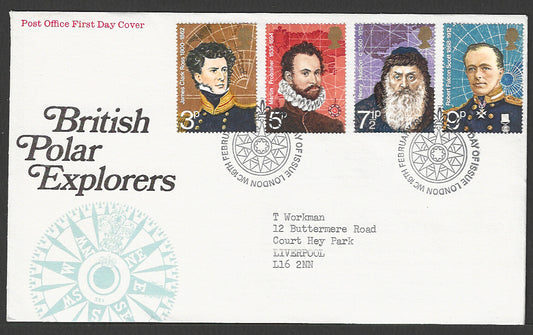 Great  Britain FDC - British Polar Explores, 1974  - GGG00002