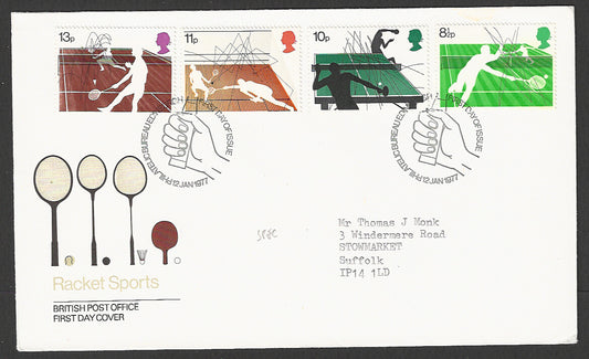 Great  Britain FDC - British Racket Sports  - GGG00014
