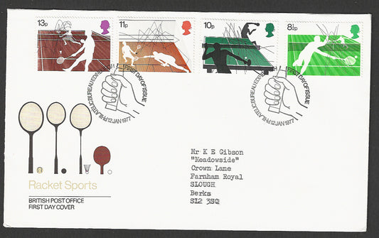 Great  Britain FDC - British Racket Sports  - GGG00015