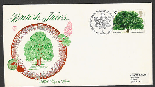 Great  Britain FDC - British Trees Horse Chestnut  - GGG00016