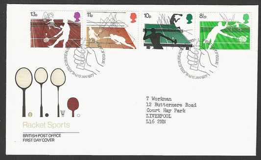 Great  Britain FDC - British Racket Sports  - GGG00019