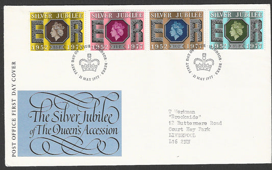 Great  Britain FDC - British The Sliver Jubilee of the Queen's Accession - GGG00020