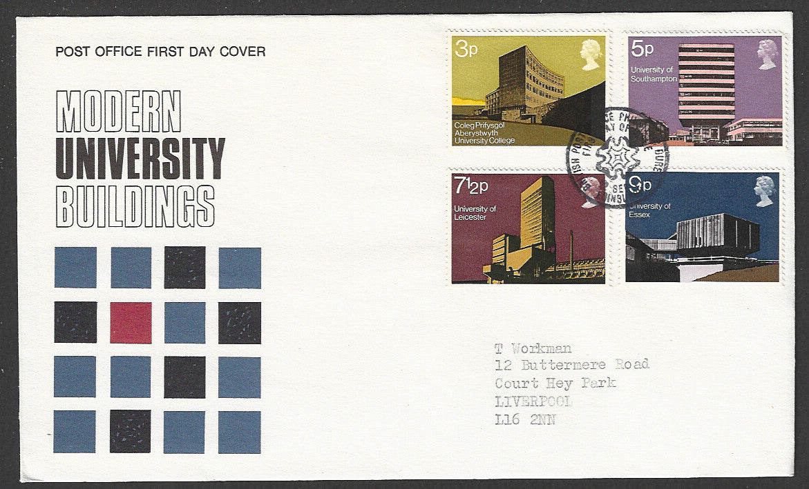 Great  Britain FDC - Modern University Bulidings - GGG00025