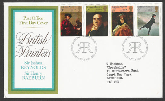 Great  Britain FDC - British Painters - GGG00028