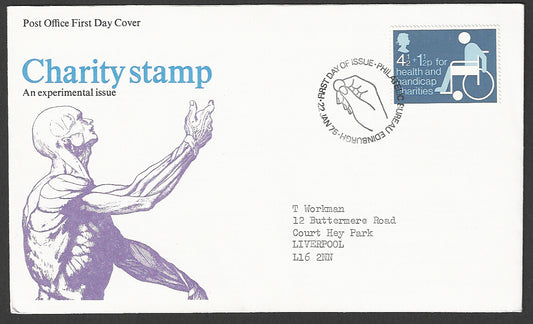 Great  Britain FDC - Charity Stamp An Experimental Issue - GGG00033