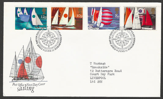 Great  Britain FDC - Sailing Boats - GGG00034