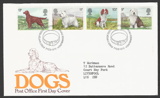 Great  Britain FDC - Dogs - GGG00044