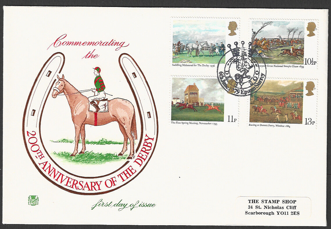 Great  Britain FDC - Commemorating 200th Anniversary of the Derby - GGG00056