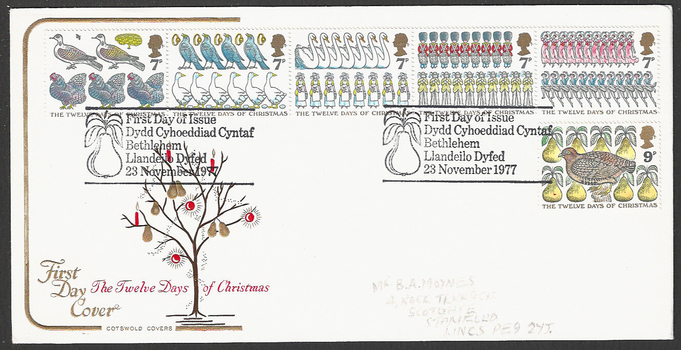 Great  Britain FDC - The Twelve Days of Christmas - GGG00064