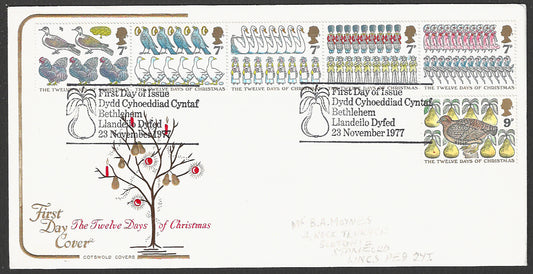 Great  Britain FDC - The Twelve Days of Christmas - GGG00064