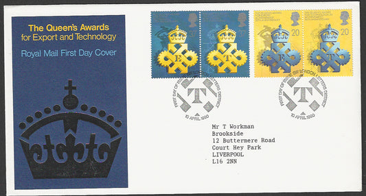Great  Britain FDC - The Queen's Award For Export and Technology Royal Mail FDC - GGG00065