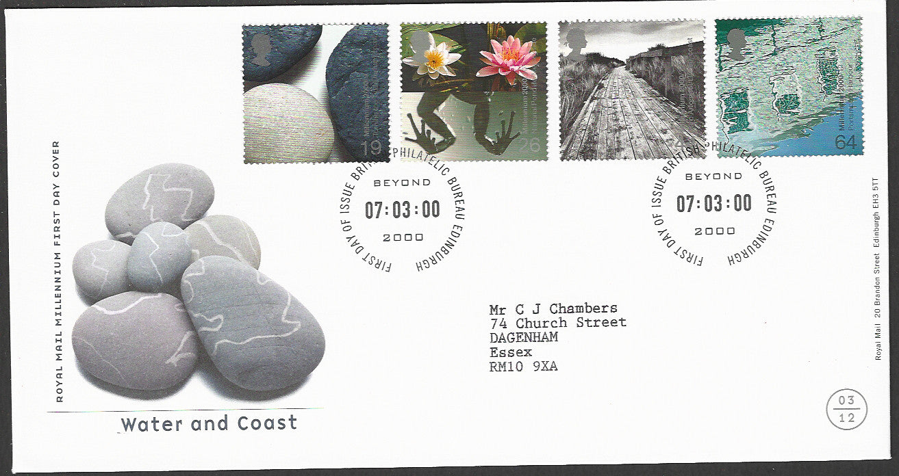 Great  Britain FDC - Royal Mail Millennium Water and Coast - GGG00067