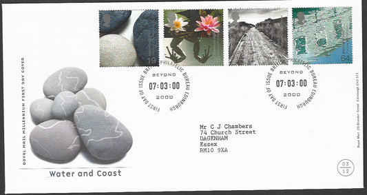 Great  Britain FDC - Royal Mail Millennium Water and Coast - GGG00067