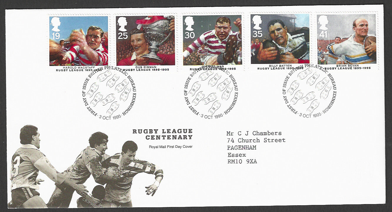 Great  Britain FDC - Rugby League Centenary - GGG00072