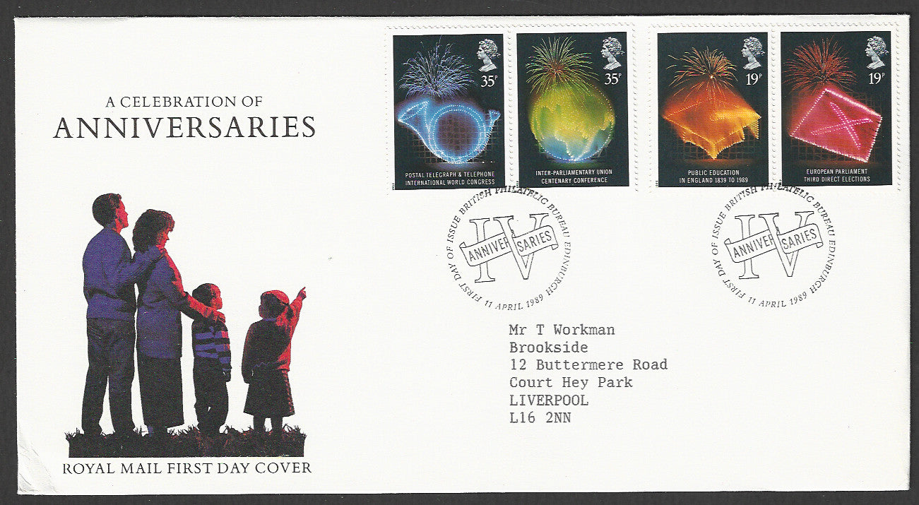 Great  Britain FDC - A Celebration of Anniversaries - GGG00081