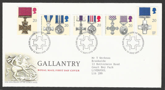 Great  Britain FDC - Gallantry Royal Mail - GGG00090