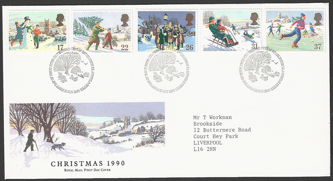 Great  Britain FDC - Christmas - GGG00092