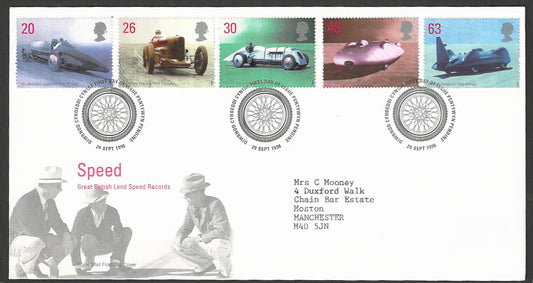 Great  Britain FDC - Speed Great British Land Speed Records  - GGG00111