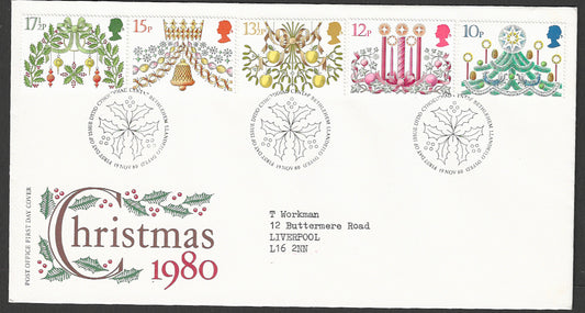 Great  Britain FDC - Christmas - GGG00125
