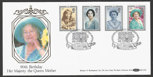 Great  Britain FDC - Her Majesty The Queen Mother 90th Birthday - GGG00138