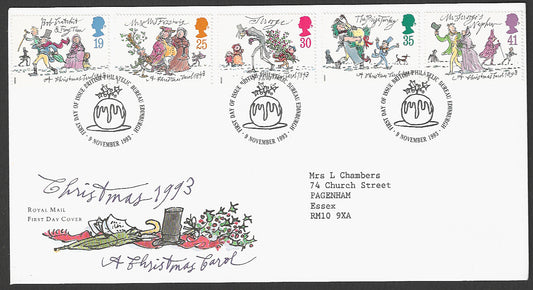 Great  Britain FDC - Christmas Carol, 1993 - GGG00150