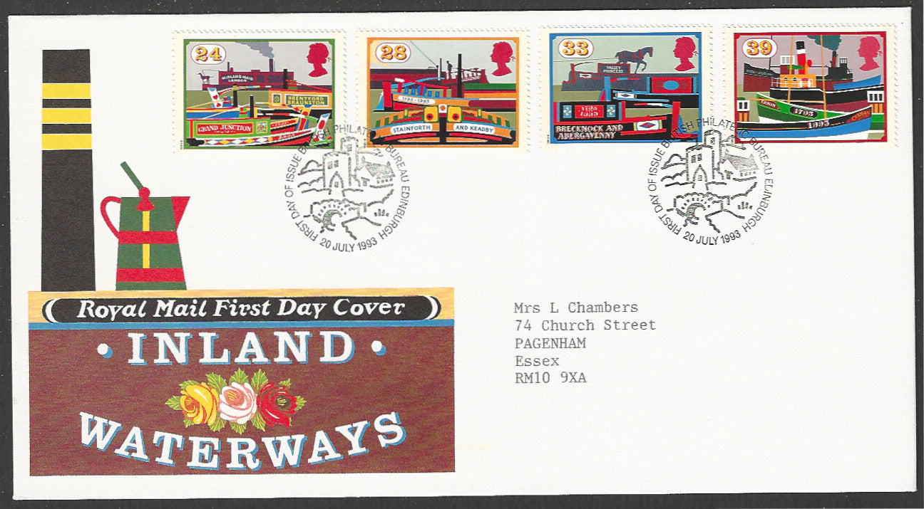 Great  Britain FDC - Inland Waterways, 1993 - GGG00151