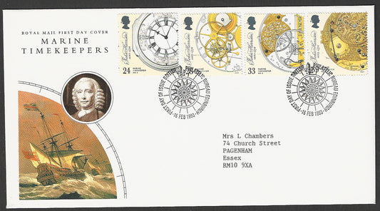 Great  Britain FDC - Marine Timekeepers, 1993 - GGG00153