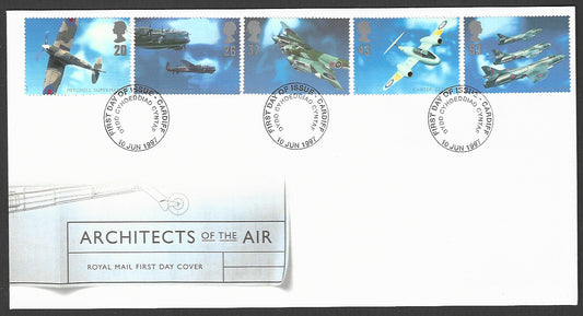 Great  Britain FDC - Architects of the Air Set of Five Royal Mail, 1997 - GGG00159