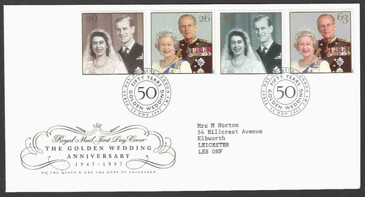 Great  Britain FDC - The Golden Wedding Anniversary, 1997 - GGG00175
