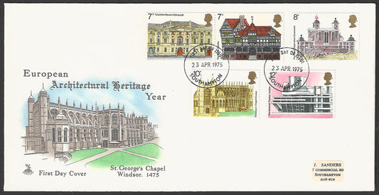Great  Britain FDC - European Architectural Heritage Year, 1975 - GGG00176