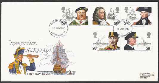 Great  Britain FDC - Maritime Heritage, 1982 - GGG00177