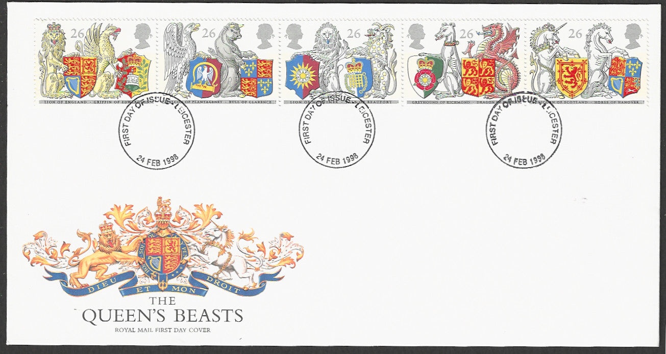 Great  Britain FDC - The Queen's Beasts, 1998 - GGG00178