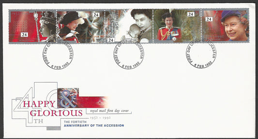 Great  Britain FDC - The Fortieth Anniversary of the Accession, 1992 - GGG00180