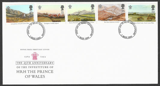 Great  Britain FDC - HRH The Prince of Wales 25th Anniversary, 1994 - GGG00182