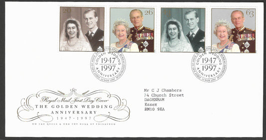 Great  Britain FDC - The Golden Wedding Anniversary, 1997 - GGG00186