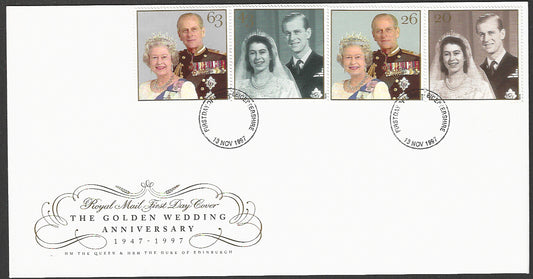 Great  Britain FDC - The Golden Wedding Anniversary, 1997 - GGG00187