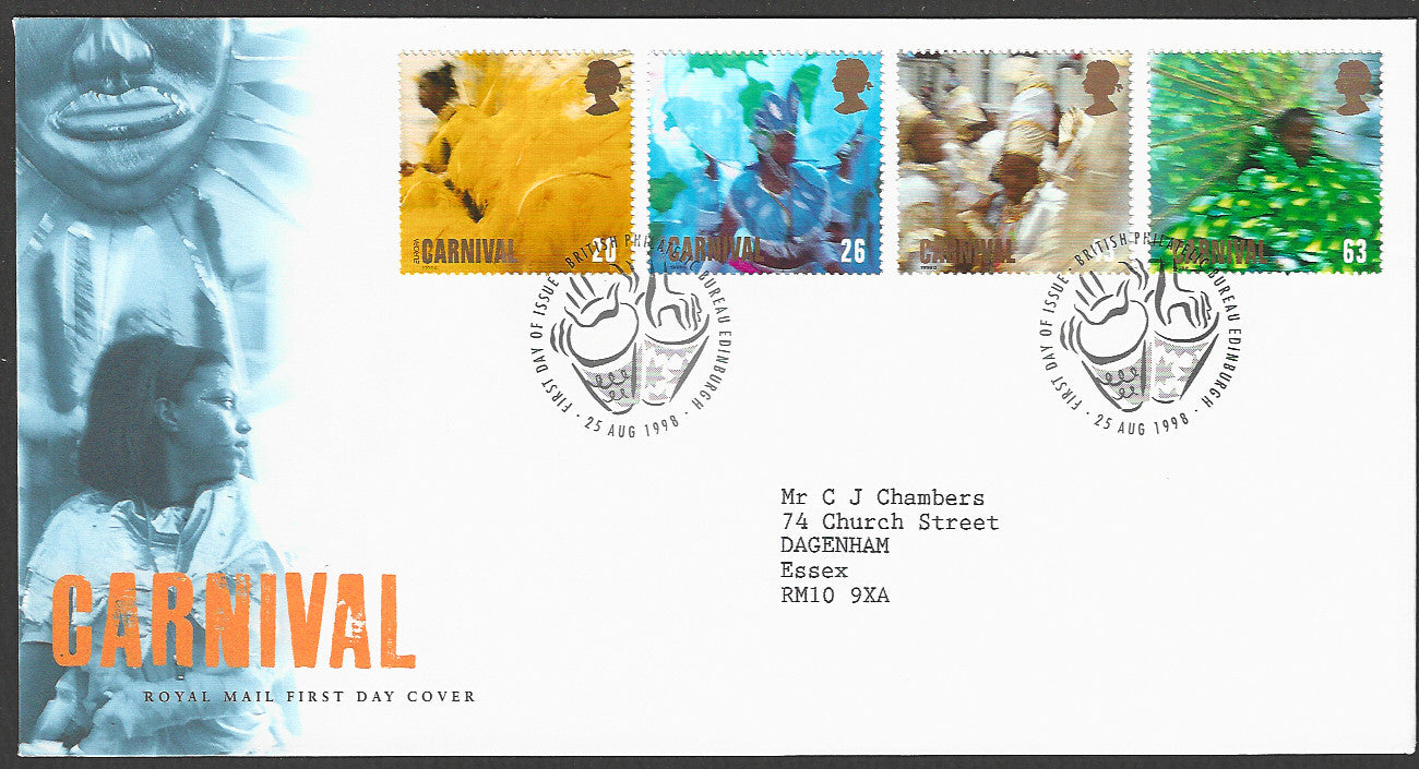 Great  Britain FDC - Carnival Royal Mail, 1998 - GGG00190