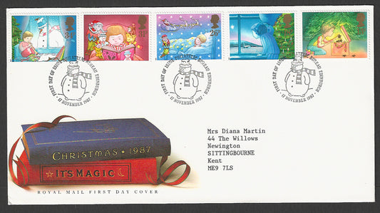 Great  Britain FDC - Christmas, 1987 - GGG00224