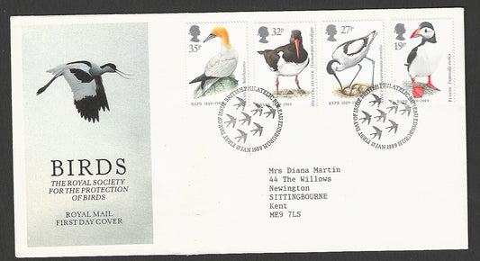Great  Britain FDC - Royal Soceity for the protection of Birds, 1989 - GGG00231
