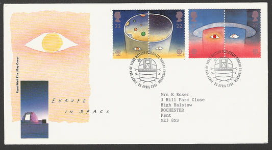 Great  Britain FDC - Europe in Space, 1991 - GGG00232