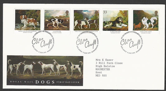 Great  Britain FDC - King Charles Spaniel Dogs, 1991 - GGG00233