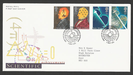 Great  Britain FDC - Faraday Electricity Scientific Achievements, 1991 - GGG00234