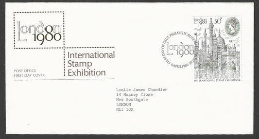 Great  Britain FDC - London International Stamp Exhibition, 1980 - GGG00238