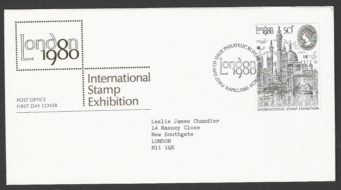 Great  Britain FDC - London International Stamp Exhibition, 1980 - GGG00239