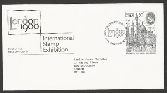 Great  Britain FDC - London International Stamp Exhibition, 1980 - GGG00239