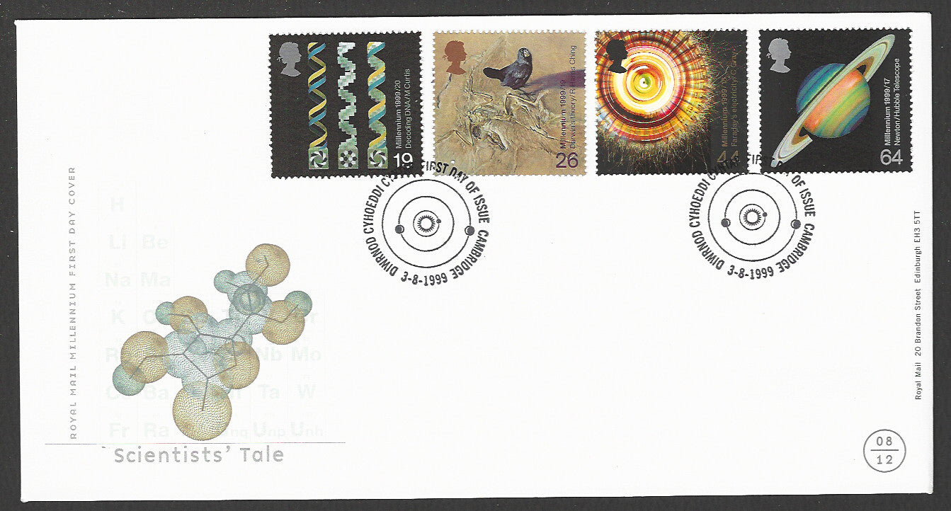 Great  Britain FDC - Scientist's Tale, 1999 - GGG00250
