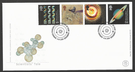 Great  Britain FDC - Scientist's Tale, 1999 - GGG00250