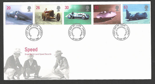 Great  Britain FDC - Great British Land Speed Records, 1998 - GGG00255