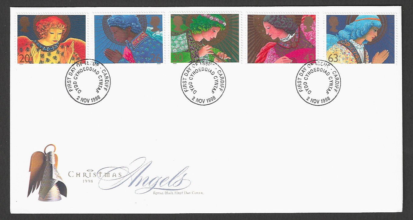 Great  Britain FDC - Christmas Angels, 1998 - GGG00258