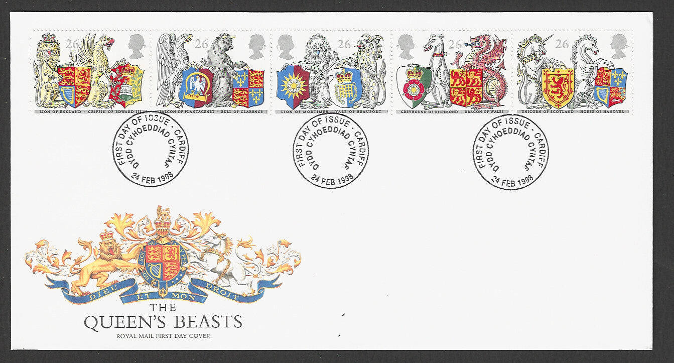 Great  Britain FDC - The Queens Beasts, 1998 - GGG00261